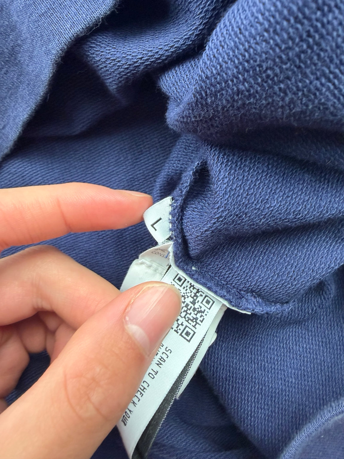 Pull demi-zip C.P. Company Diagonal Fleece – L – Bleu – photo 5