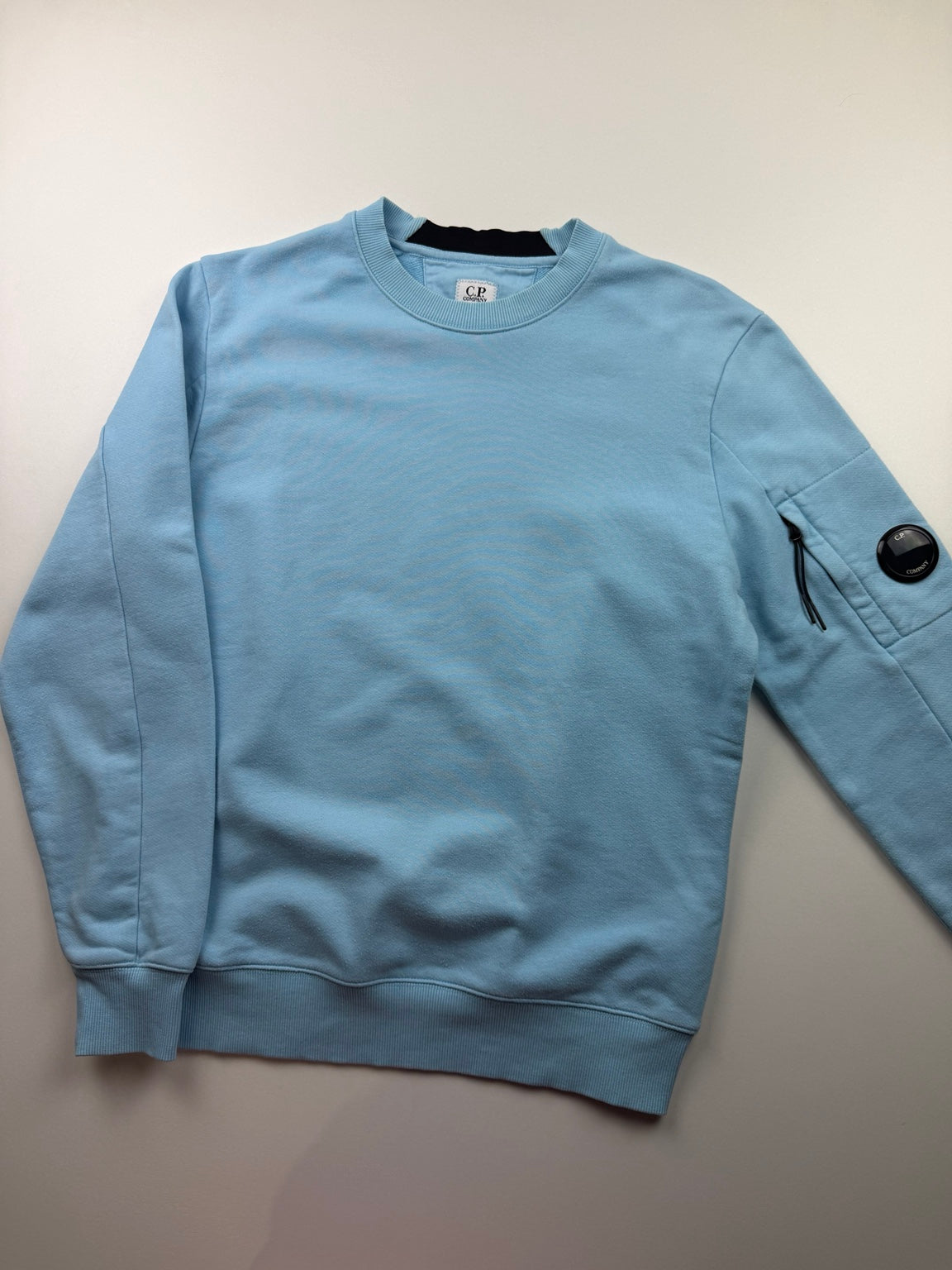 Pull C.P. Company Diagonal Fleece – M – Bleu ciel – photo 2