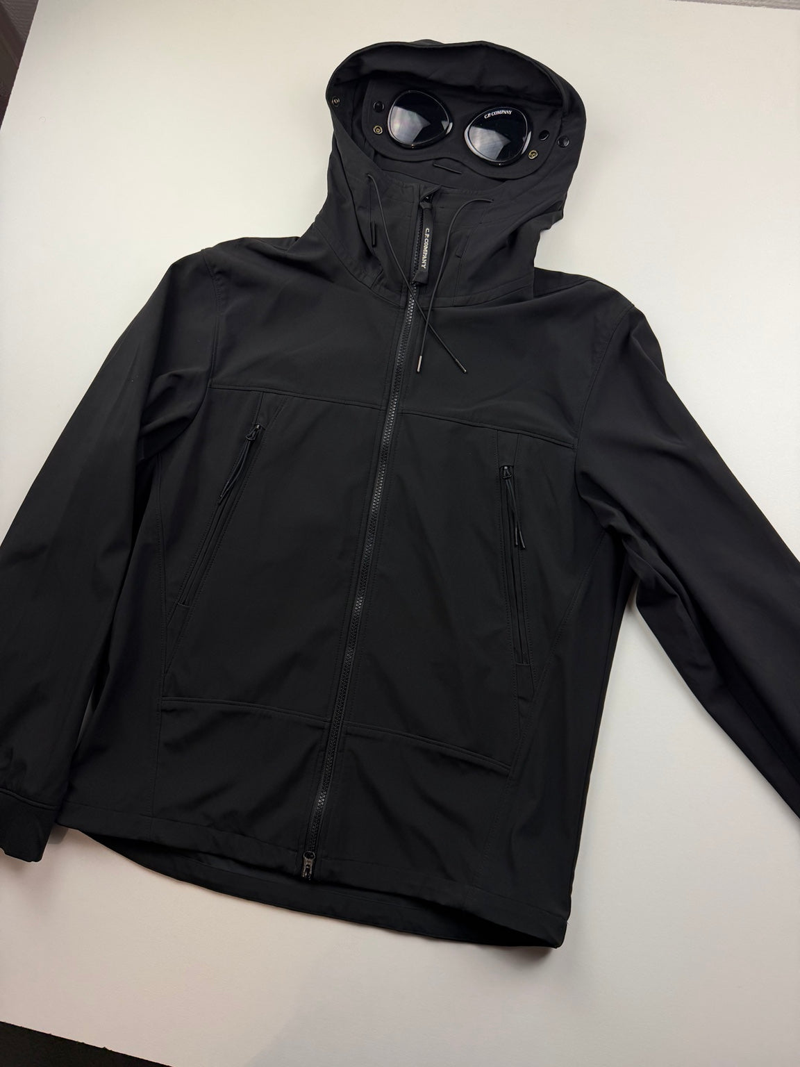 Veste à capuche C.P. Company C.P. Shell-R Goggle – Noir