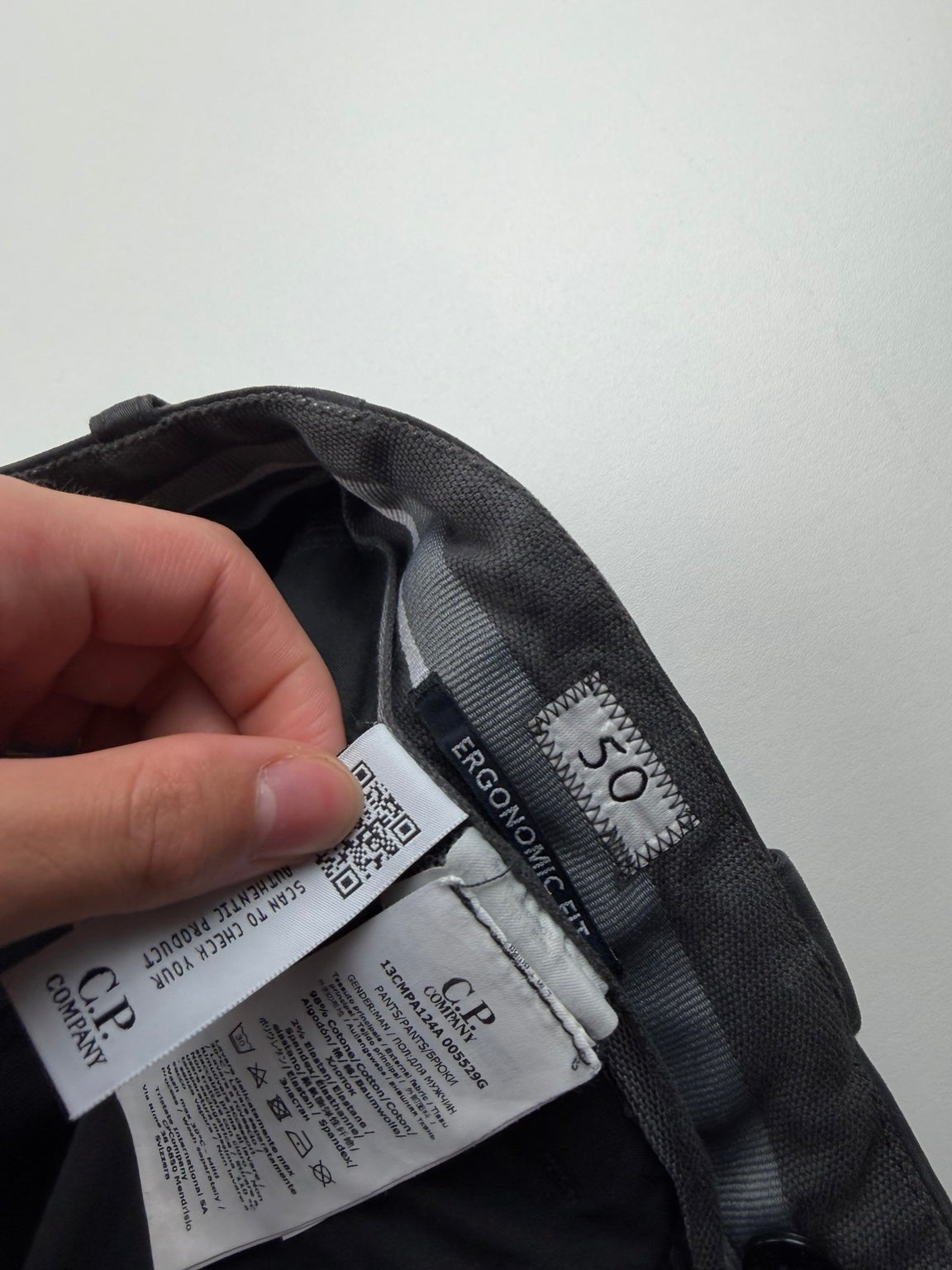 Pantalon cargo C.P. Company Ergonomic Fit – Taille 50 – Noir