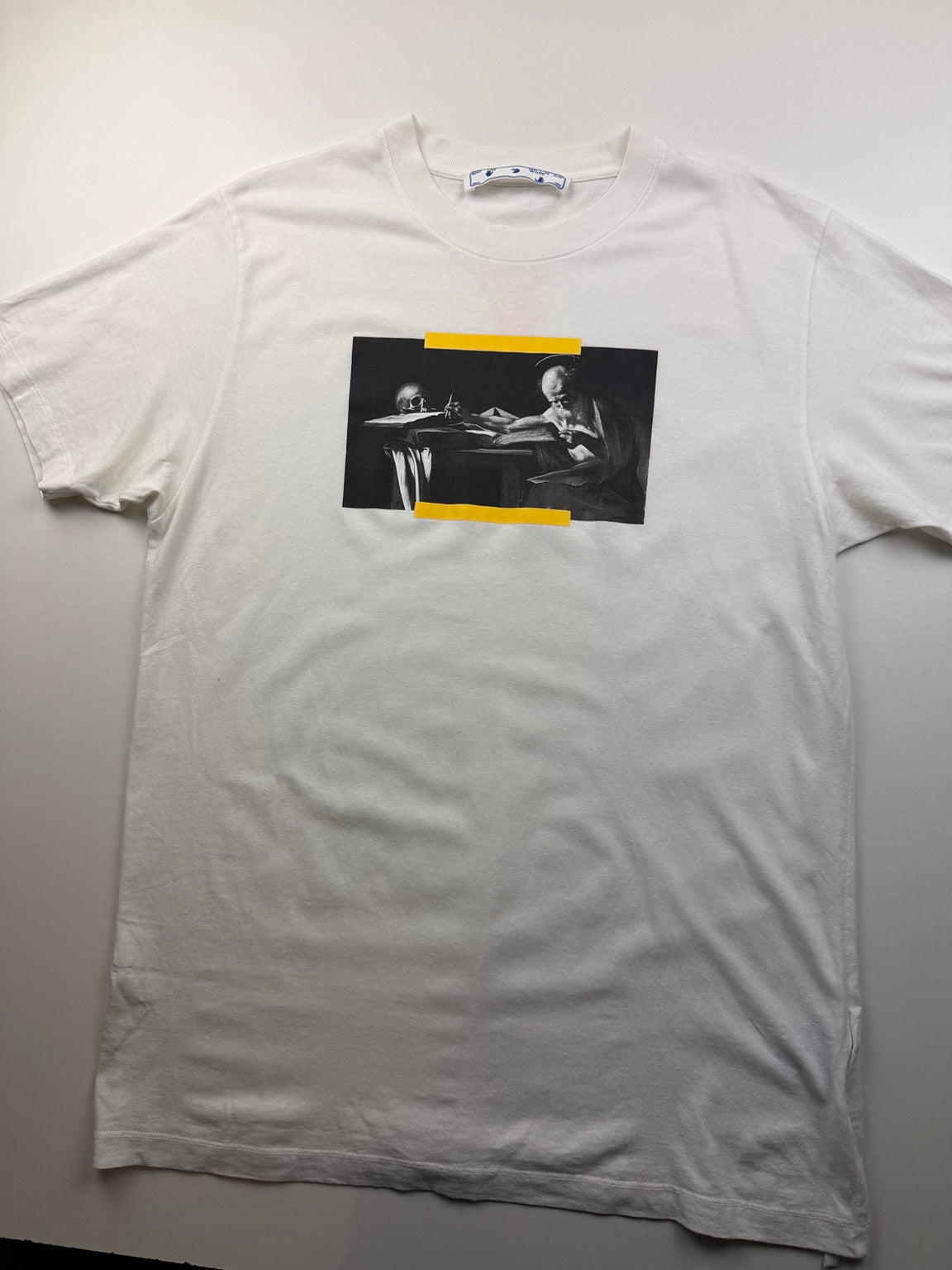 T-shirt Off-White Photo Print – Taille XL – Blanc