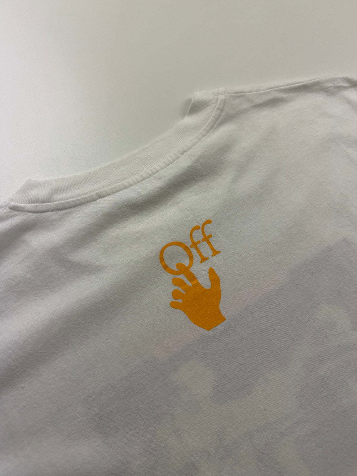 T-shirt Off-White Photo Print – Taille XL – Blanc