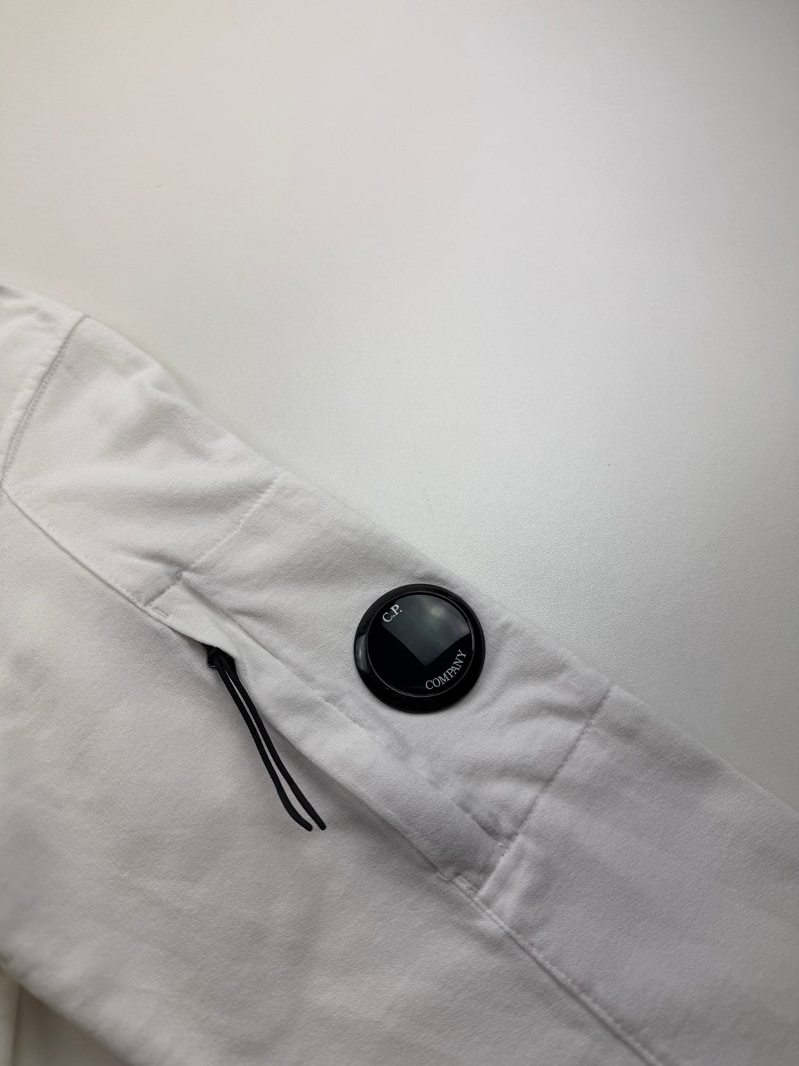 Pull à col rond C.P. Company Lens – Taille S – Blanc