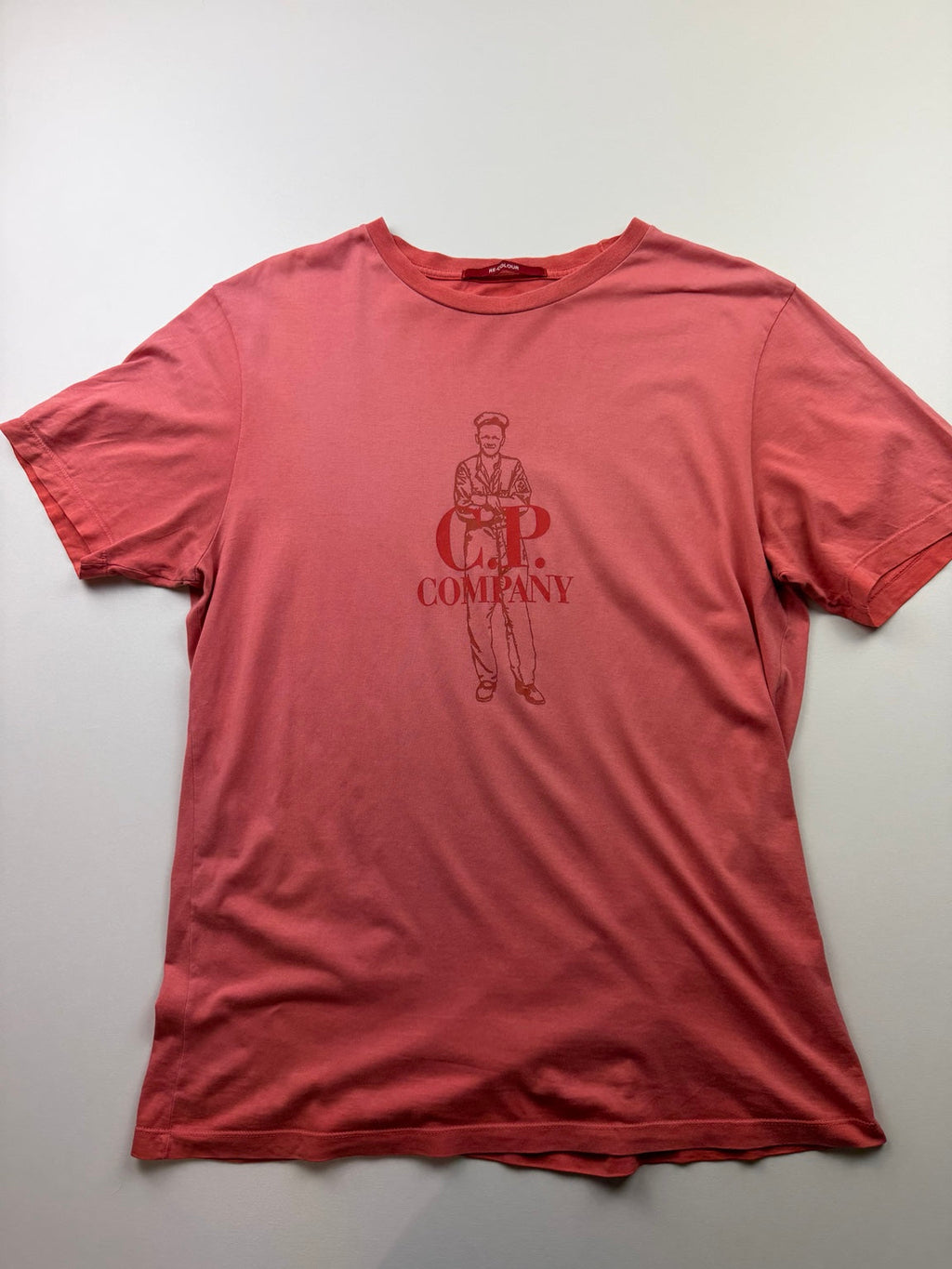 T-shirt C.P. Company Sailor – Taille L – Rouge corail