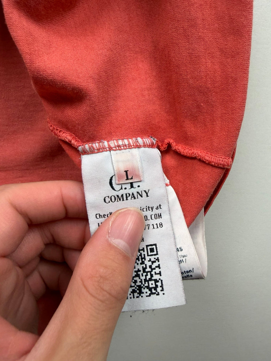 T-shirt C.P. Company Sailor – Taille L – Rouge corail