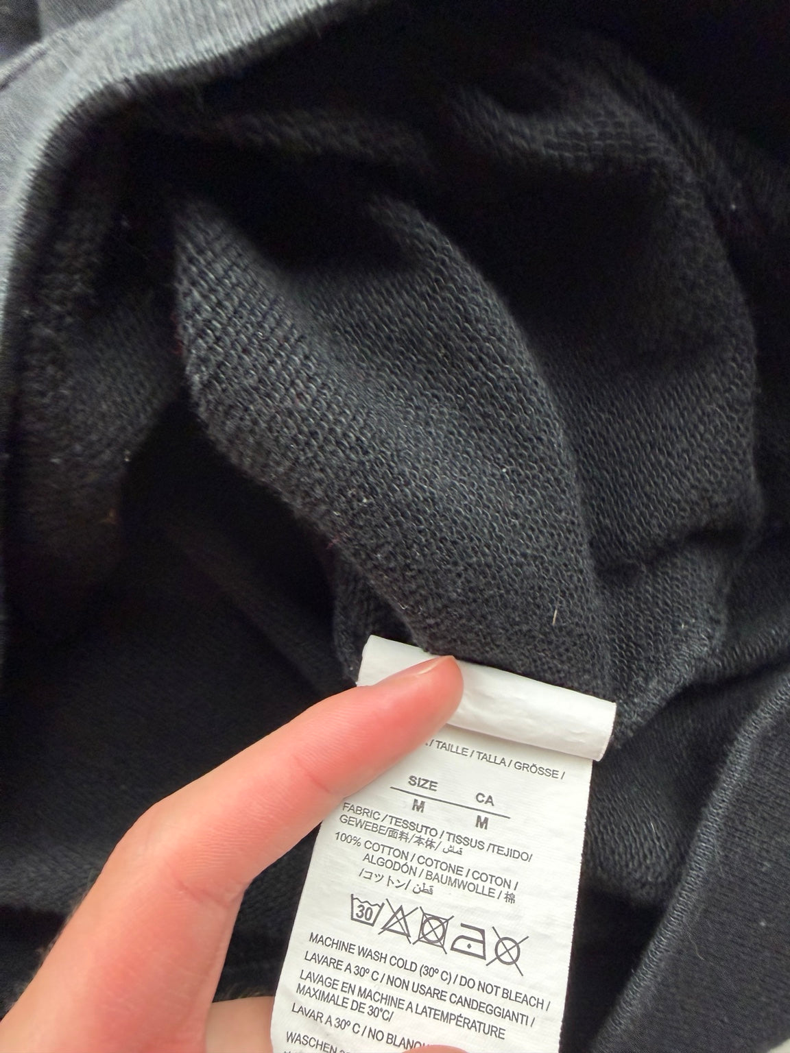 Pull à col rond Off-White Teenager – Taille M – Noir