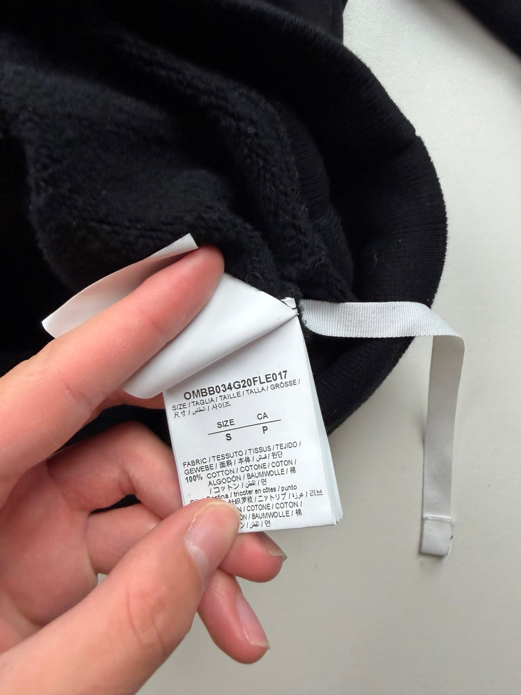 Pull à capuche Off-White Cabin Baggage – Taille S – Noir
