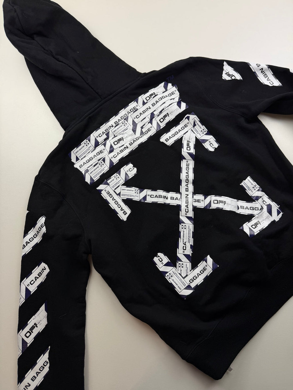 Pull à capuche Off-White Cabin Baggage – Taille S – Noir